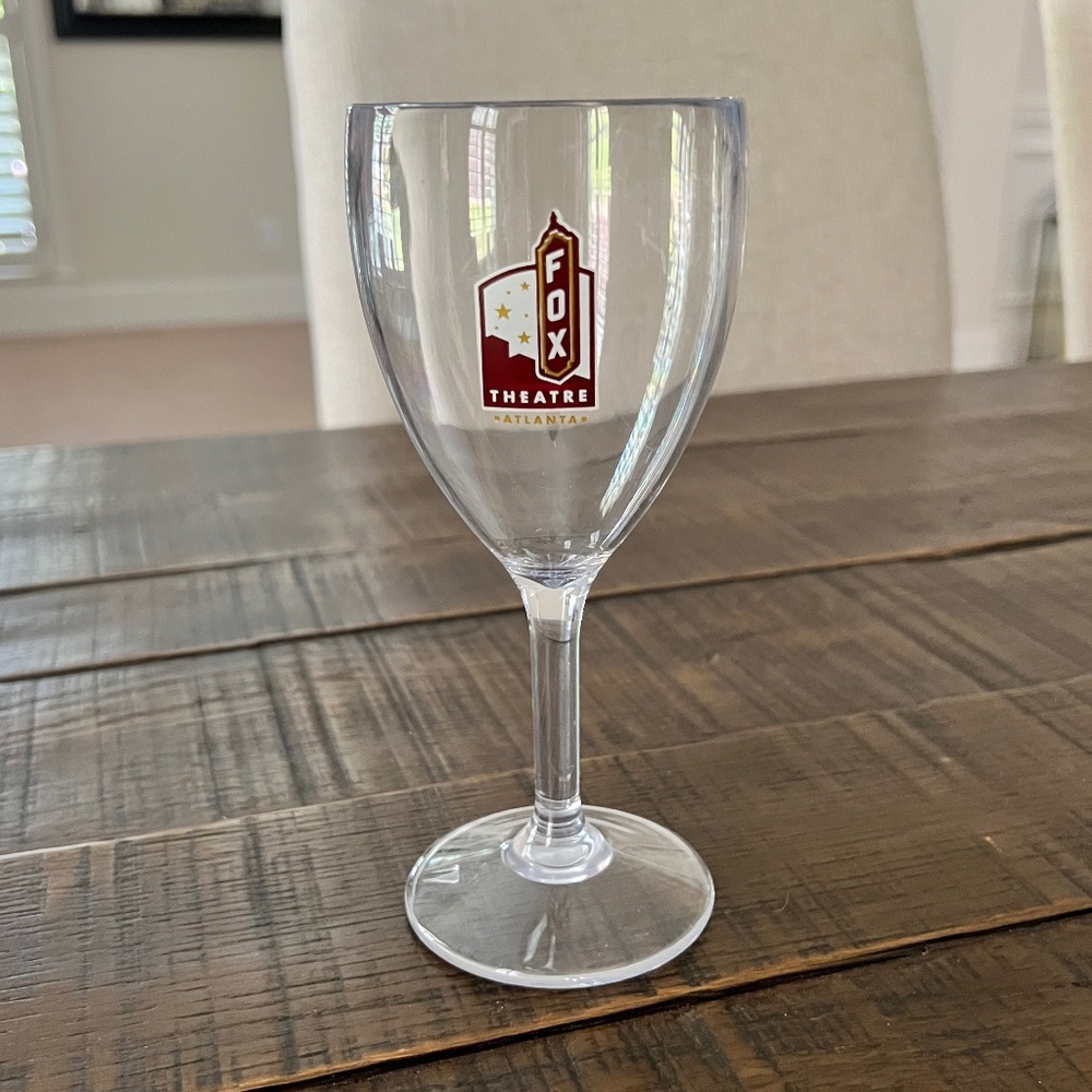 Fox Theater Atlanta, Georgia Commemorative Keepsake Wine Glass - Plastic 7" Tall